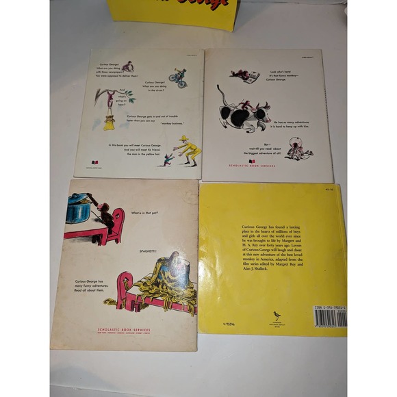 Lot of 11 Vintage 1950 - 2002 Curious George PB Books Rare Collectible - Picture 3 of 14